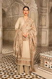 3 Piece Unstitched Heavy Embroidered Dhanak Suit With Fully Embroidered Dhanak Shawl