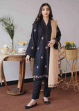 3 Piece Unstitched Heavy Embroidered Dhanak Suit With Embroidered Dhanak Shawl