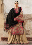3 Piece Unstitched Heavy Embroidered Dhanak Suit With Four Sided Embroidered Dhanak Shawl