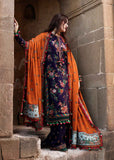 3 Piece Unstitched Heavy Embroidered Dhanak Suit With Heavy Embroidered Dhanak Shawl
