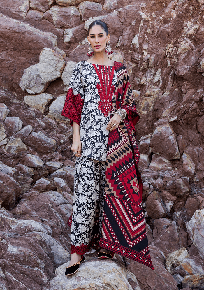 navy blue dress for baby girl Khaddar Dress Designs 2025 for Winter – Gul Ahmed Khaddar