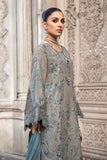 3 Piece Unstitched Heavy Embroidered Dhanak Suit with Heavy Embroidered Dhanak Shawl