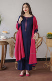 3 Piece Unstitched Heavy Embroidered Dhanak Suit with Embroidered Dhanak Shawl