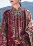 3 Piece Unstitched Heavy Embroidered Dhanak Suit with Heavy Embroidered Dhanak Shawl