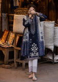 3 Piece Unstitched Heavy Embroidered Dhanak Suit with Printed Woolen Shawl