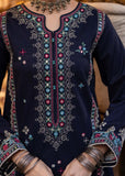3 Piece Unstitched Heavy Embroidered Dhanak Suit with Printed Woolen Shawl