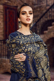 3 Piece Unstitched Heavy Embroidered Dhanak Suit With Digital Printed Woolen Shawl