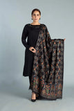 3 Piece Unstitched Heavy Embroidered Dhanak Suit With Fully Embroidered Dhanak Shawl