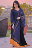 3 Piece Unstitched Embroidered Dhanak Suit With Digital Printed Woolen Shawl