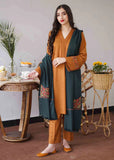 3 Piece Unstitched Embroidered Dhanak Wool Suit With Embroidered Dhanak Wool Shawl