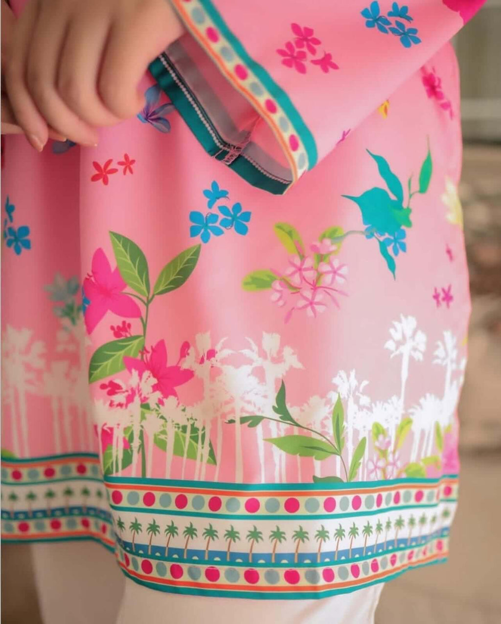 2 Piece Unstitched Digital Printed Pure Lawn Suit