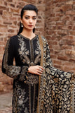3 Piece Unstitched Heavy Embroidered Dhanak Wool Suit With Digital Printed Wool Shawl