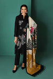 3 Piece Unstitched Heavy Embroidered Dhanak Wool Suit With Digital Printed Dhanak Wool Shawl