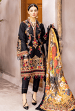 3 Piece Unstitched Heavy Embroidered Chickan Kari Pure Lawn Suit with Printed Silk Dupatta