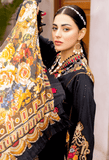 3 Piece Unstitched Heavy Embroidered Chickan Kari Pure Lawn Suit with Printed Silk Dupatta