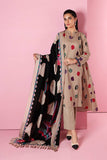 3 Piece Unstitched Heavy Embroidered Dhanak Wool Suit With Digital Printed Dhanak Wool Shawl