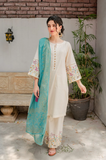 3 Piece Unstitched Embroidered Pure Lawn Suit with Printed Viscous Dabi Dupatta