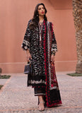 3 Piece Unstitched Heavy Embroidered Pure Lawn Suit with Printed Silk Dupatta