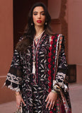 3 Piece Unstitched Heavy Embroidered Pure Lawn Suit with Printed Silk Dupatta