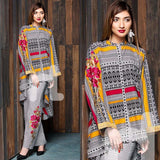 2 Piece Unstitched Digital Printed Pure Lawn Suit