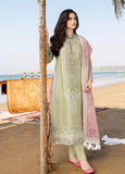 3 Piece Unstitched Heavy Embroidered Chickan Kari Lawn Suit with Printed Organza Dupatta