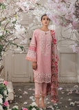 3 Piece Unstitched Heavy Embroidered Chickan Kari Lawn Suit with Printed Silk Dupatta