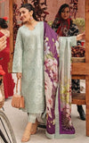3 Piece Unstitched Heavy Embroidered Chickan Kari Lawn Suit with Digital Printed Silk Dupatta