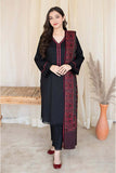 3 Piece Unstitched Embroidered Dhanak Wool Suit With Printed Woolen Shawl