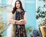 3 Piece Unstitched Digital Printed Pure Lawn Suit with Fine Printed Monaar Dupatta