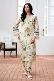 3 Piece Unstitched Heavy Embroidered Pure Lawn Suit with Printed Pure Lawn Dupatta