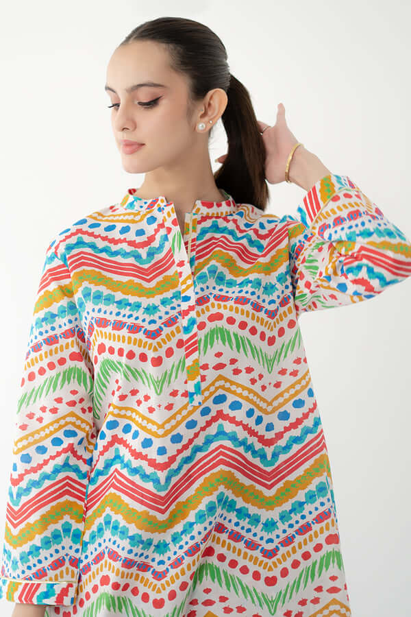 2 Piece Unstitched Digital Printed Pure Lawn Suit