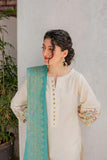 3 Piece Unstitched Embroidered Pure Lawn Suit with Printed Viscous Dabi Dupatta