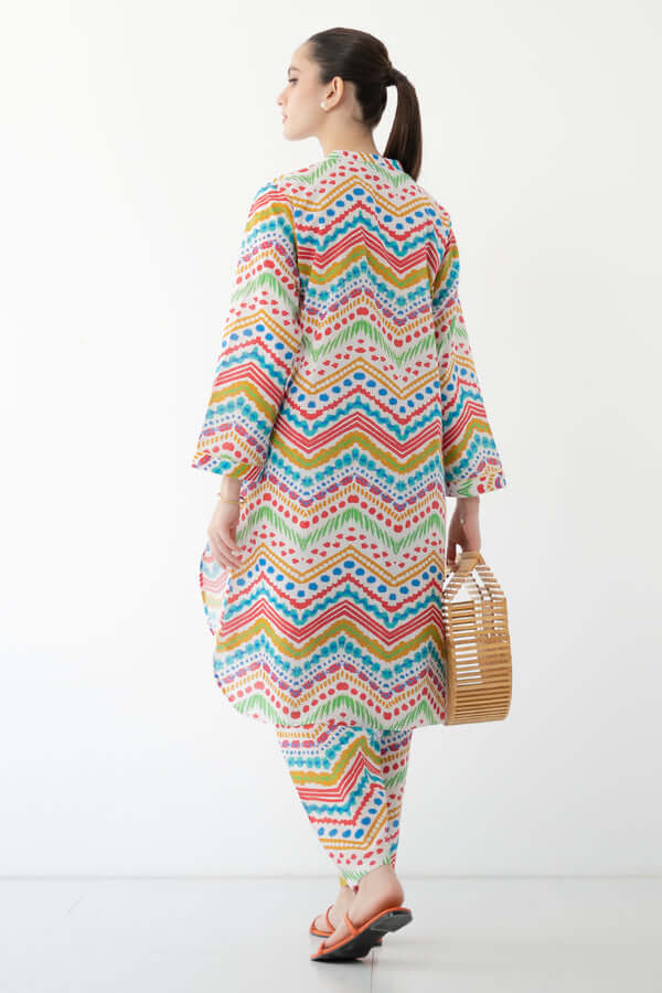 2 Piece Unstitched Digital Printed Pure Lawn Suit