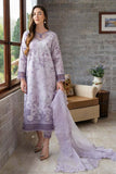 3 Piece Unstitched Heavy Embroidered Pure Lawn Suit with Heavy Embroidered Organza Dupatta