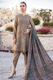 3 Piece Unstitched Heavy Embroidered Pure Lawn Suit with Printed Poly Viscous Dupatta