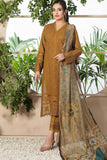 3 Piece Unstitched Chickan Kari Heavy Embroidered Pure Lawn Suit with Printer Monaar Dupatta