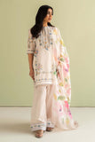 3 Piece Unstitched Digital Printed Pure Lawn Suit with Fine Printed Silk Dupatta