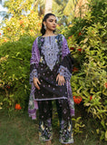 3 Piece Unstitched Embroidered Pure Lawn Suit with Fine Printed Lawn Dupatta