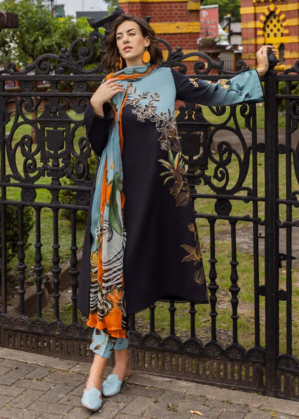 3 Piece Unstitched Digital Printed Pure Lawn Suit with Fine Printed Lawn Dupatta