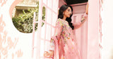 3 Piece Unstitched Heavy Embroidered Pure Lawn Suit with Printed Silk Dupatta