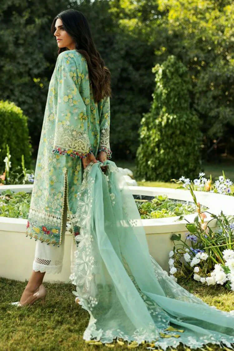 3 Piece Unstitched Digital Printed Pure Lawn Suit with Fine Printed Lawn Dupatta