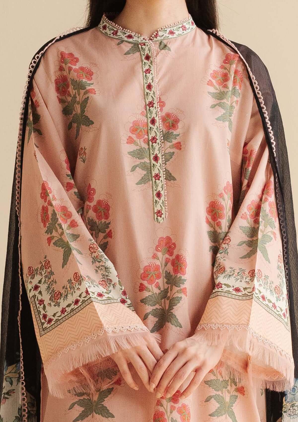 3 Piece Unstitched Digital Printed Pure Lawn Suit with Fine Printed Lawn Dupatta