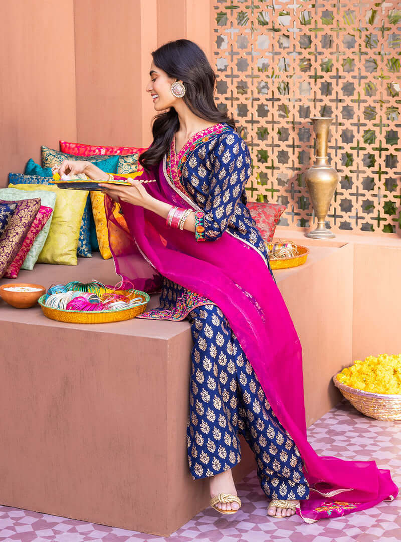 3 Piece Unstitched Embroidered Pure Lawn Suit with Fine Printed Lawn Dupatta