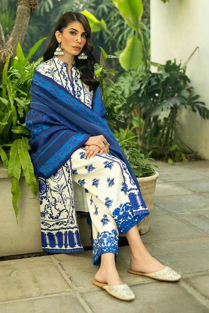 3 Piece Unstitched Digital Printed Pure Lawn Suit with Fine Printed Lawn Dupatta