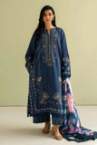 3 Piece Unstitched Digital Printed Pure Lawn Suit with Fine Printed Silk Dupatta