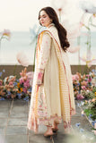 3 Piece Unstitched Fully Embroidered Chicken Kari Lawn Dress with Embroidered Jacquard Waeved Dupatta