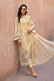3 Piece Unstitched Fully Embroidered Chicken Kari Organza Dress with Fully Embroidered Medium Silk Dupatta