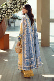 3 Piece Unstitched Fully Embroidered Chicken Kari Lawn Dress with Fully Embroidered Cotton Net Dupatta