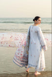 3 Piece Unstitched Fully Embroidered Chicken Kari Lawn Dress with Embroidered Silk Dupatta