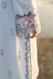 3 Piece Unstitched Fully Embroidered Chicken Kari Lawn Dress with Embroidered Silk Dupatta